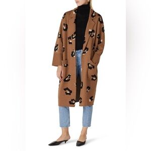 J.Crew Ella Open-front Long Sweater-Blazer in Leopard